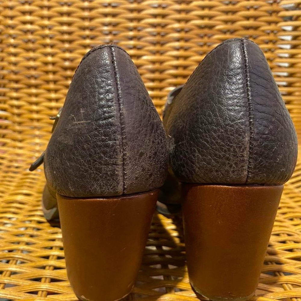 KORK-EASE BROWN LEATHER MARY JANES 10 - Picture 3 of 8